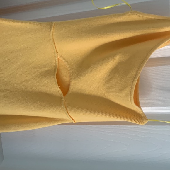 Yellow knit midi dress - Picture 5 of 5